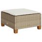 Preview: 6-tlg. Garten-Sofagarnitur mit Kissen Beige Poly Rattan