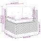 Preview: 6-tlg. Garten-Sofagarnitur mit Kissen Beige Poly Rattan