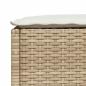 Preview: 9-tlg. Garten-Sofagarnitur mit Kissen Beige Poly Rattan