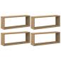 Preview: ARDEBO.de - Wandregale 4 Stk. Artisan-Eiche 60x15x23 cm Holzwerkstoff