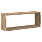 Preview: Wandregale 4 Stk. Artisan-Eiche 60x15x23 cm Holzwerkstoff