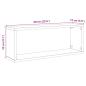 Preview: Wandregale 4 Stk. Artisan-Eiche 60x15x23 cm Holzwerkstoff