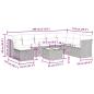 Preview: 9-tlg. Garten-Sofagarnitur mit Kissen Braun Poly Rattan