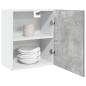 Preview: ARDEBO.de - Hängeschrank Betongrau 50x31x60 cm Holzwerkstoff