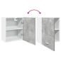 Preview: Hängeschrank Betongrau 50x31x60 cm Holzwerkstoff