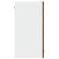 Preview: Küchen-Wandschrank mit Glastüren Altholz-Optik 60x31x60 cm
