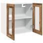 Preview: Küchen-Wandschrank mit Glastüren Altholz-Optik 60x31x60 cm