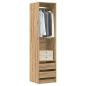 Preview: ARDEBO.de - Kleiderschrank Artisan-Eiche 50x50x200 cm Holzwerkstoff