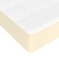 Preview: Boxspringbett mit Matratze Creme 140x190 cm Kunstleder