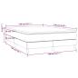 Preview: Boxspringbett mit Matratze Creme 140x190 cm Kunstleder