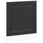 Preview: Geschirrspülerblende Porto Schwarz 60x1,5x67 cm Holzwerkstoff