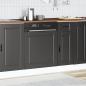 Preview: Geschirrspülerblende Porto Schwarz 60x1,5x67 cm Holzwerkstoff