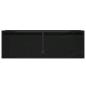 Preview: TV-Schrank mit LED-Leuchten Schwarz Eichen-Optik 75x35,5x25 cm