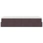 Preview: Ottoman-Bett mit Matratze Dunkelbraun 80x200 cm Stoff