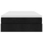 Preview: Ottoman-Bett mit Matratze Schwarz 120x200 cm Stoff