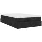 Preview: Ottoman-Bett mit Matratze Schwarz 120x200 cm Stoff