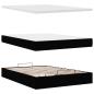 Preview: Ottoman-Bett mit Matratze Schwarz 140x200 cm Stoff