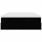 Preview: Ottoman-Bett mit Matratze Schwarz 140x200 cm Stoff