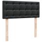 Preview: Ottoman-Bett mit Matratze Schwarz 120x190 cm Kunstleder