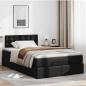 Preview: Ottoman-Bett mit Matratze Schwarz 120x200 cm Kunstleder