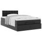 Preview: Ottoman-Bett mit Matratze Schwarz 120x200 cm Kunstleder
