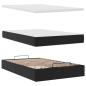 Preview: Ottoman-Bett mit Matratze Schwarz 120x200 cm Kunstleder
