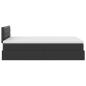 Preview: Ottoman-Bett mit Matratze Schwarz 120x200 cm Kunstleder