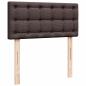 Preview: Ottoman-Bett mit Matratze Dunkelbraun 100x200 cm Stoff