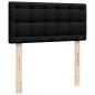 Preview: Ottoman-Bett mit Matratze Schwarz 90x200 cm Stoff