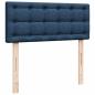 Preview: Ottoman-Bett mit Matratze Blau 120x200 cm Stoff