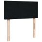 Preview: Ottoman-Bett mit Matratze Schwarz 90x200 cm Stoff