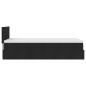 Preview: Ottoman-Bett mit Matratze Schwarz 90x200 cm Stoff