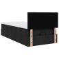 Preview: Ottoman-Bett mit Matratze Schwarz 100x200 cm Stoff
