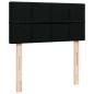 Preview: Ottoman-Bett mit Matratze Schwarz 100x200 cm Stoff