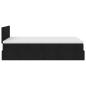 Preview: Ottoman-Bett mit Matratze Schwarz 120x190 cm Stoff