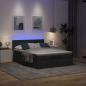 Preview: Ottoman-Bett mit Matratze Schwarz 140x200 cm Stoff