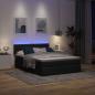Preview: Ottoman-Bett mit Matratze Schwarz 140x200 cm Stoff