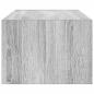 Preview: TV-Schrank mit LED-Leuchten Grau Sonoma 100x35,5x25 cm