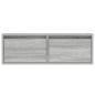 Preview: TV-Schrank mit LED-Leuchten Grau Sonoma 75x35,5x25 cm