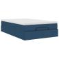 Preview: Ottoman-Bett mit Matratze Blau 120x200 cm Stoff