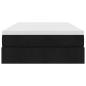 Preview: Ottoman-Bett mit Matratze Schwarz 120x190 cm Stoff