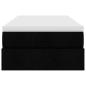 Preview: Ottoman-Bett mit Matratze Schwarz 90x200 cm Stoff
