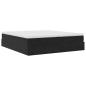 Preview: Ottoman-Bett mit Matratzen Schwarz 160x200 cm Samt