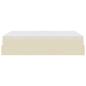 Preview: Ottoman-Bett mit Matratze Creme 140x200 cm Stoff