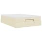 Preview: Ottoman-Bett mit Matratze Creme 140x200 cm Stoff