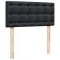 Preview: Ottoman-Bett mit Matratze Schwarz 90x200 cm Kunstleder