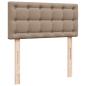 Preview: Ottoman-Bett mit Matratze Cappuccino-Braun 120x190cm Kunstleder