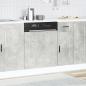 Preview: Geschirrspülerblende Porto Betongrau 60x1,5x67 cm Holzwerkstoff