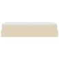 Preview: Ottoman-Bett mit Matratze Creme 80x200 cm Stoff