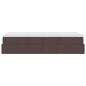 Preview: Ottoman-Bett mit Matratze Dunkelbraun 90x200 cm Stoff